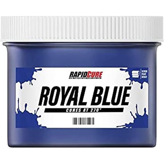 Rapid Cure Screen Printing Ink Royal Blue (3.5 Gallon - 448oz.) - Plastisol Ink for Screen Printing, Fast Curing Fabric Paint - Screen Print Direct, USA Made