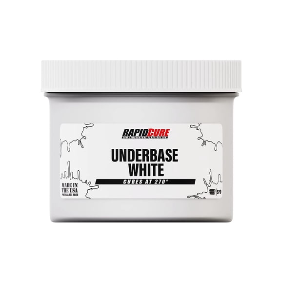 Rapid Cure Screen Printing Ink Underbase White (Pint - 16oz.) - Plastisol Ink for Screen Printing, Fast Curing Fabric Paint - Screen Print Direct, USA Made