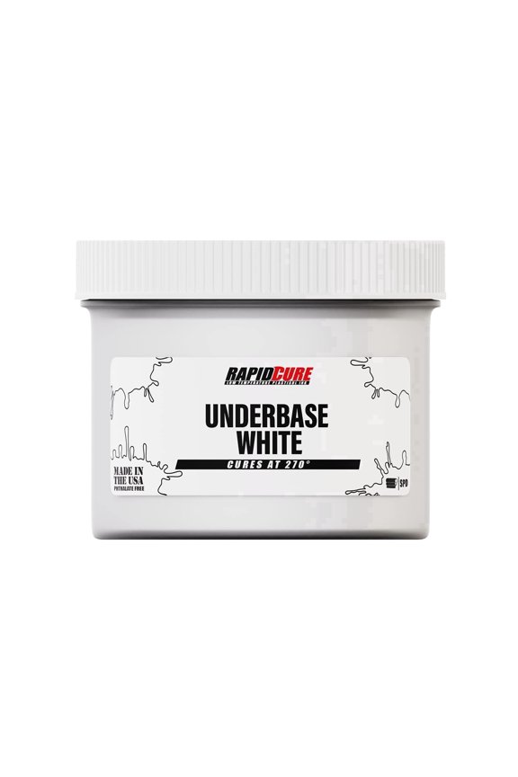 Rapid Cure Screen Printing Ink Underbase White (Quart - 32oz.) - Plastisol Ink for Screen Printing, Fast Curing Fabric Paint - Screen Print Direct, USA Made