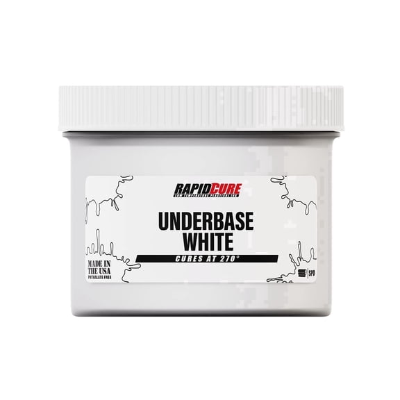 Rapid Cure Screen Printing Ink Underbase White (Quart - 32oz.) - Plastisol Ink for Screen Printing, Fast Curing Fabric Paint - Screen Print Direct, USA Made
