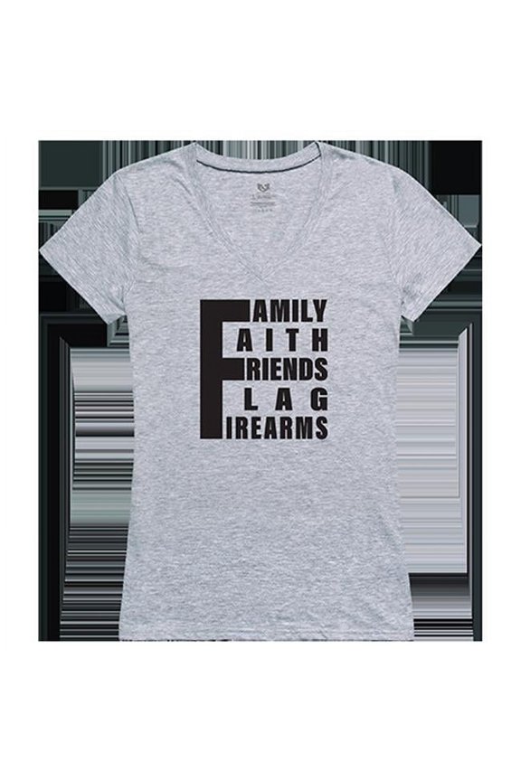 Rapid Dominance 5 Things YDMW 1 Graphic V-Neck T-Shirts, Heather Grey - Large