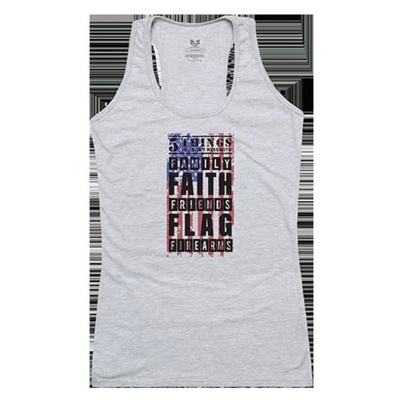Rapid Dominance 5 Things YDMW 2 Graphic Tank Top, Heather Gray - Extra Large