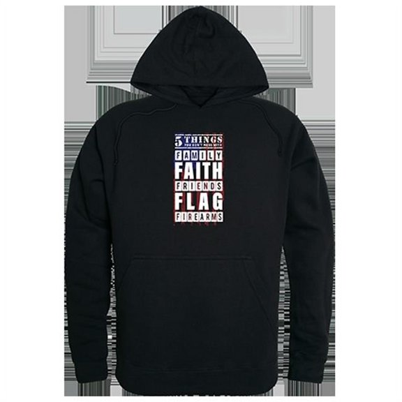 Rapid Dominance 5 Things You Don't Mess With 2 Graphic Mens Pullover Hoodie [Black - S]