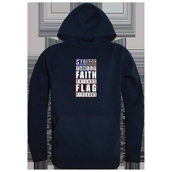 Rapid Dominance 5 Things You Don't Mess With 2 Graphic Mens Pullover Hoodie [Navy Blue - S]