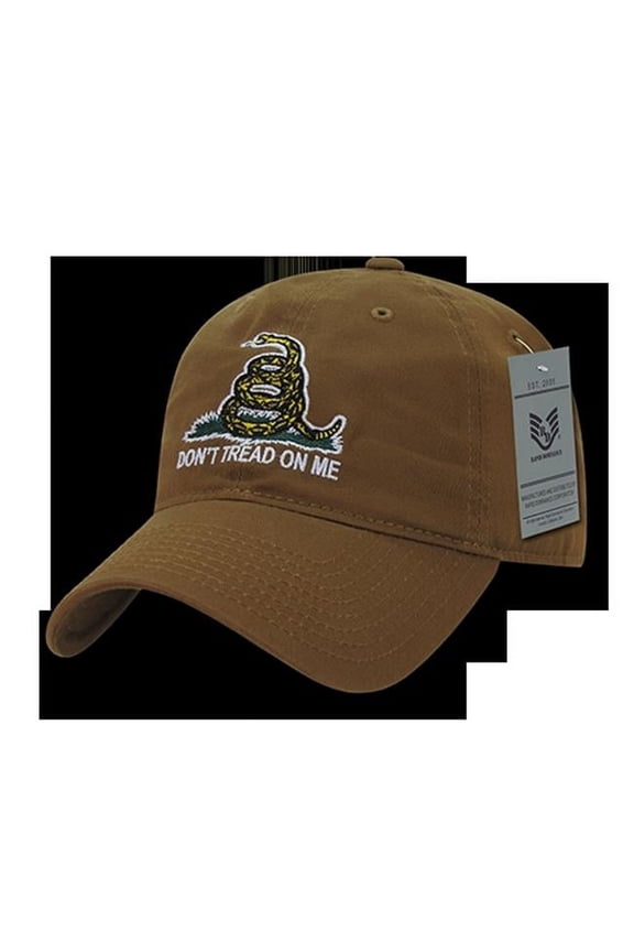 A03-1GAD-COY Gadsden Flag Relaxed Graphic Cap, Coyote