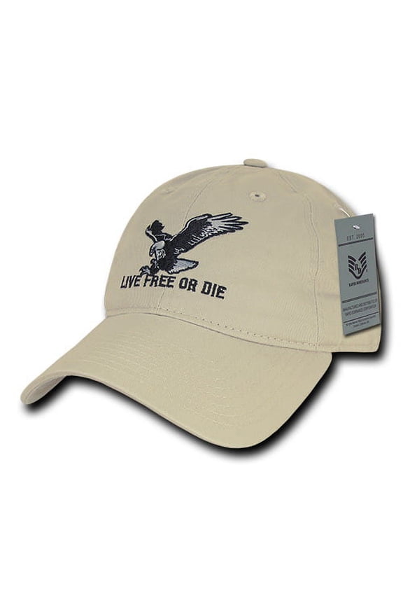 A03 - Polo Style USA Caps-Live Free or Die Stn