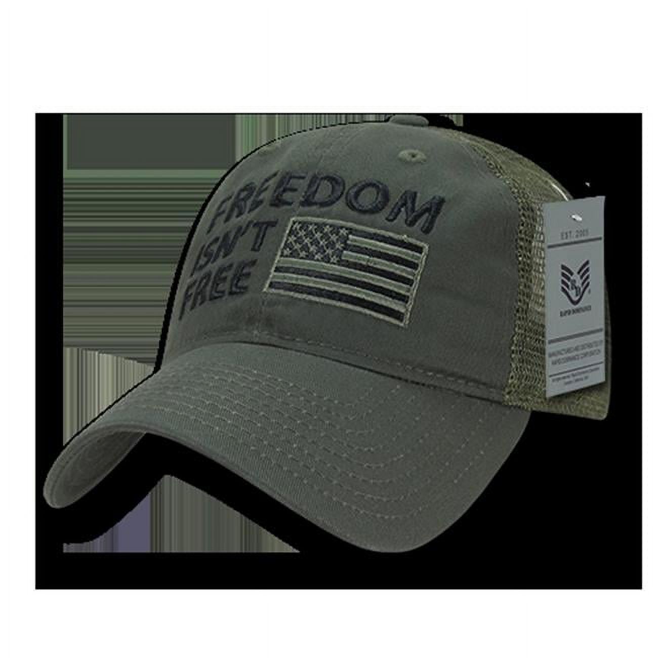 Rapid Dominance A05-FIF-OLV Freedom Relaxed Trucker USA Cap, Olive - image 1 of 3
