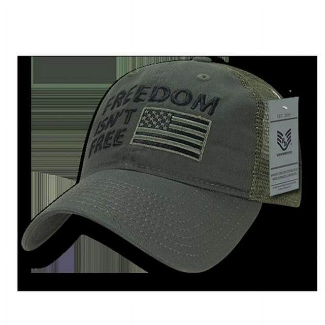 Rapid Dominance A05-FIF-OLV Freedom Relaxed Trucker USA Cap, Olive