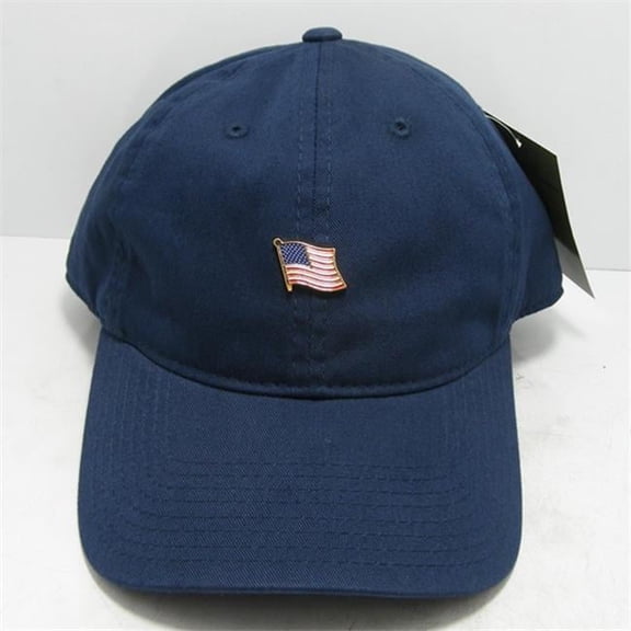Metal Pin Relaxed Cap, USA, Navy