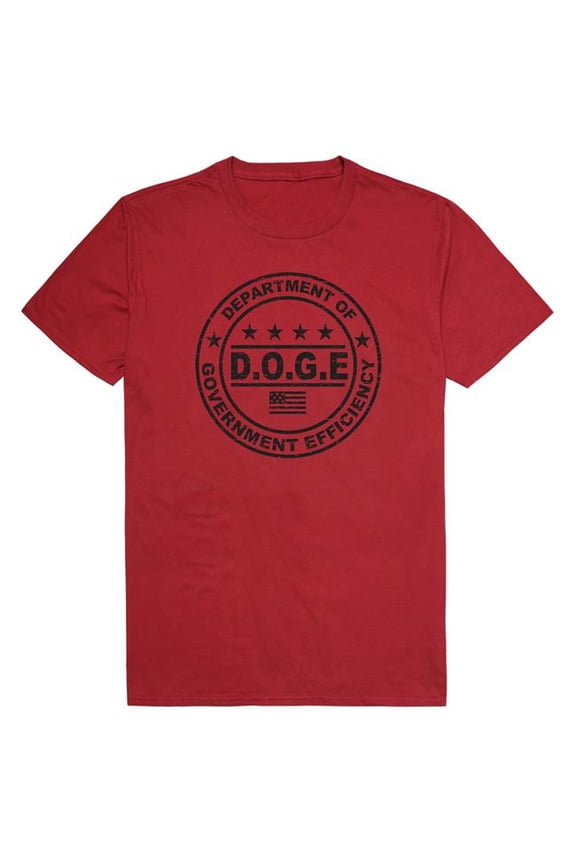 AM1-203-CAR-01 America D.O.G.E 1 Short Sleeve T-Shirt, Cardinal - Small