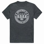 Rapid Dominance AM1-203-HCH-04 America D.O.G.E 1 Short Sleeve T-Shirt, Heather Charcoal - Extra Large