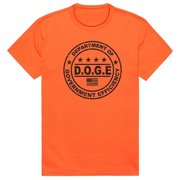 Rapid Dominance AM1-203-ORN-02 America D.O.G.E 1 Short Sleeve T-Shirt, Orange - Medium