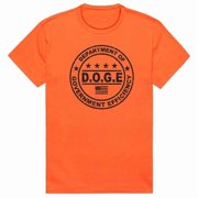 Rapid Dominance AM1-203-ORN-04 America D.O.G.E 1 Short Sleeve T-Shirt, Orange - Extra Large