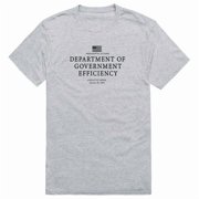 Rapid Dominance AM1-206-HGY-04 America D.O.G.E 2 Short Sleeve T-Shirt, Heather Gray - Extra Large