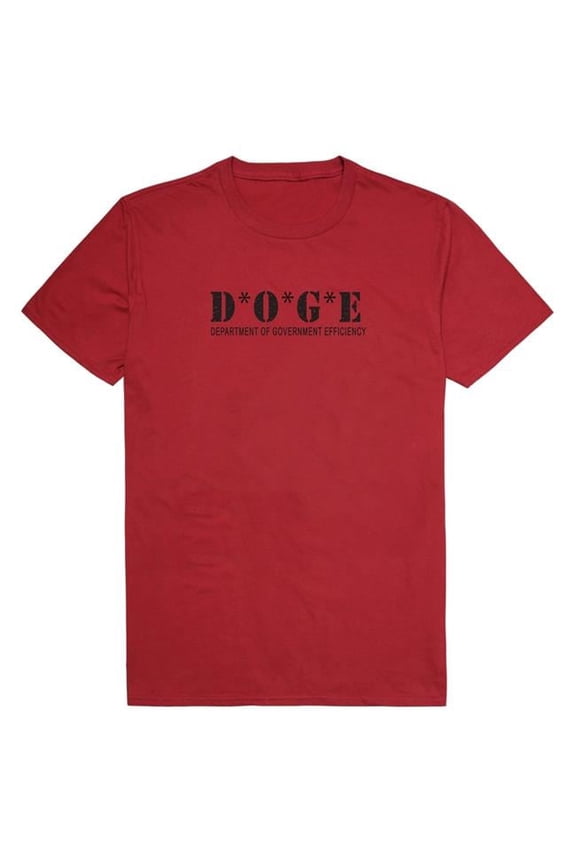 AM1-207-CAR-03 America D.O.G.E 3 Short Sleeve T-Shirt, Cardinal - Large