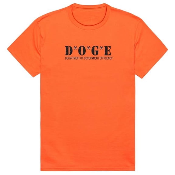 Rapid Dominance AM1-207-ORN-03 America D.O.G.E 3 Short Sleeve T-Shirt, Orange - Large