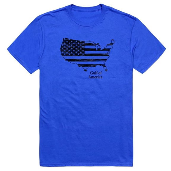 Rapid Dominance AM3-227-RYL-01 America Basic Gulf Short Sleeve T-Shirt, Royal Blue - Small