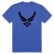 Rapid Dominance AM5-AF1-RYL-04 Basic Military US Air Force 1 Short Sleeve T-Shirt, Royal Blue - Extra Large