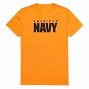 Rapid Dominance AM5-NA1-GLD-03 Basic Military US Navy 1 Short Sleeve T-Shirt, Gold - Large