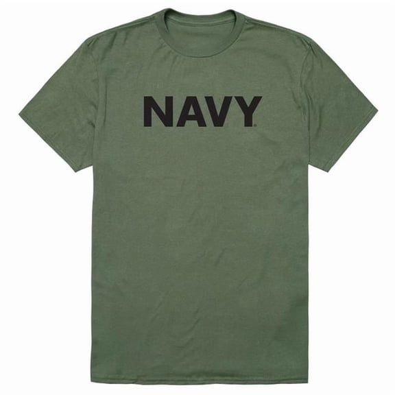 Rapid Dominance AM5-NA3-OLV-04 Basic Military US Navy 3 Short Sleeve T-Shirt, Olive - Extra Large