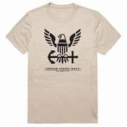 Rapid Dominance AM5-NA6-SND-01 Basic Military US Navy 6 Short Sleeve T-Shirt, Sand - Small