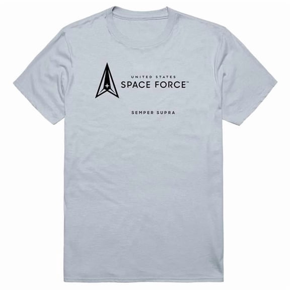 Rapid Dominance AM5-SF6-SIL-03 Basic Military Space Force 6 Short Sleeve T-Shirt, Silver - Large