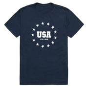 Rapid Dominance AN3-248-NVY-02 America Anniversary USA Stars Short Sleeve T-Shirt, Navy - Medium