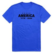 Rapid Dominance AN3-261-RYL-04 America Stars Anniversary Short Sleeve T-Shirt, Royal Blue - Extra Large