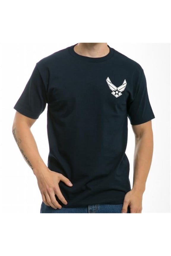Air Force Basic Military T Shirt, Navy - Small