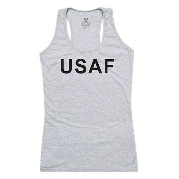 Rapid Dominance Air Force Graphic Tank Top, Heather Grey - 2XL