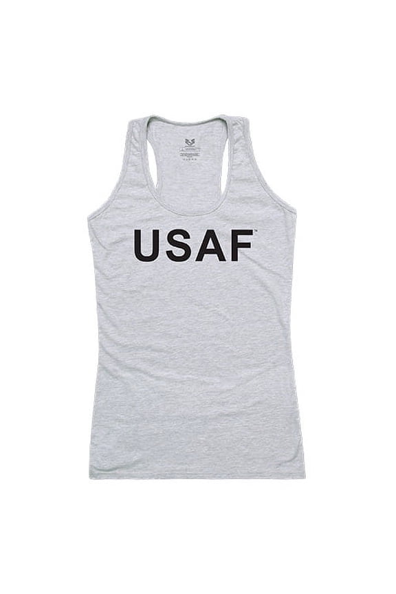 Air Force Graphic Tank Top, Heather Grey - Extra Large