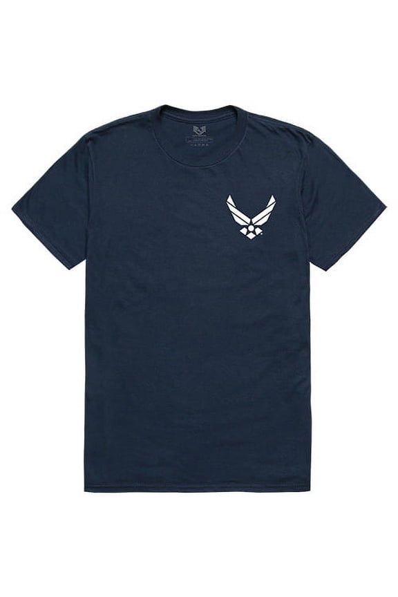 Air Force Hap Wings Basic Military Mens Tee [Navy Blue - S]