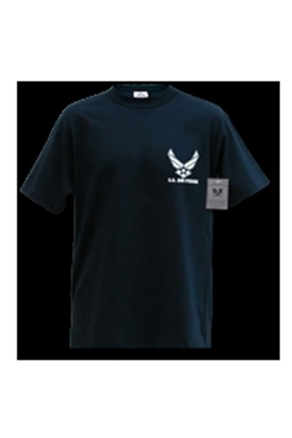 Classic Military T-Shirt- Air Force Wing- Navy 2X