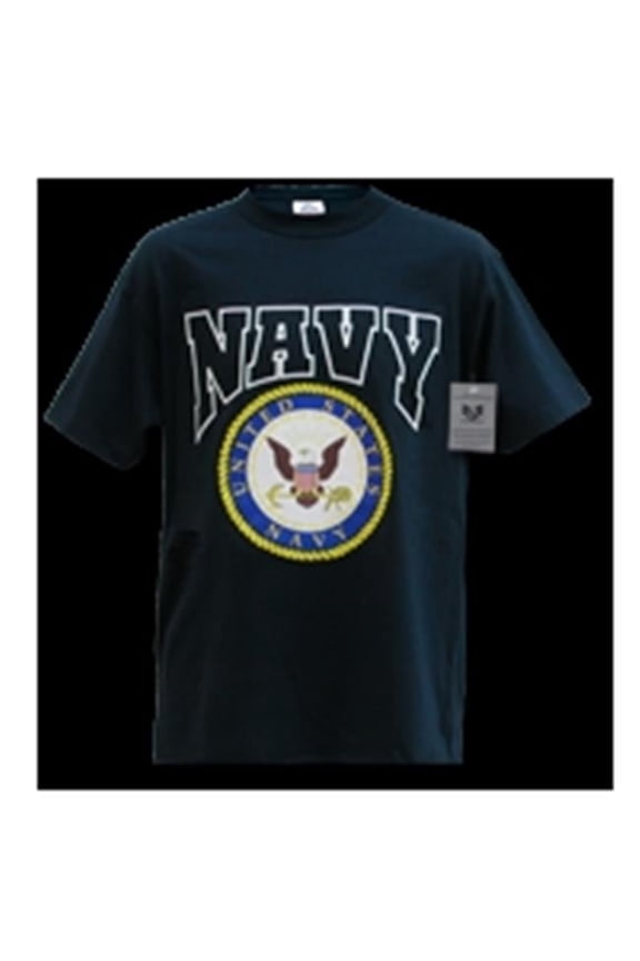 Classic Military T-Shirt- Navy- Navy- Small