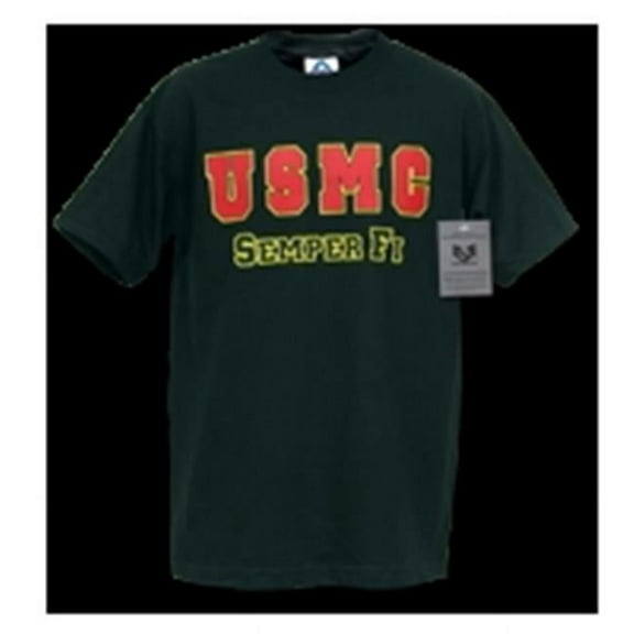 Rapid Dominance Classic Military T-Shirt- USMC- Black- 2X