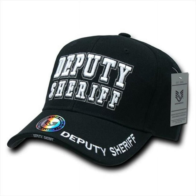 Rapid Dominance Deputy Sheriff Deluxe Law Enf. Mens Cap [Black - Adjustable]