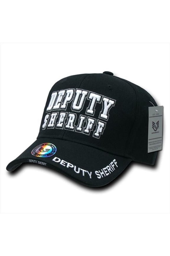 DeLuxe Law Enf. Caps, Dep.Sher., Black