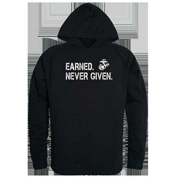 Rapid Dominance  Earned 1 Graphic Pullover Sweatshirt, Black - Large