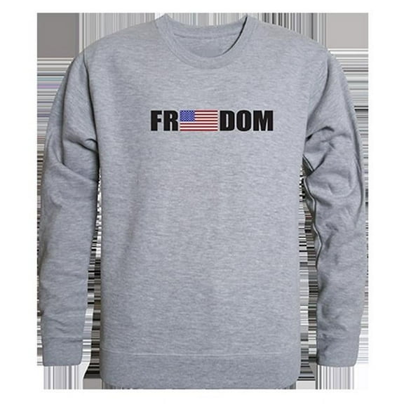 Rapid Dominance  Freedom Graphic Crewneck Sweatshirt, Heather Grey - 2XL