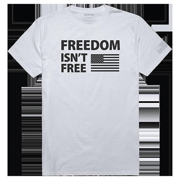 Rapid Dominance Freedom Isnt Tactical Graphic Tee Shirt, White - Large