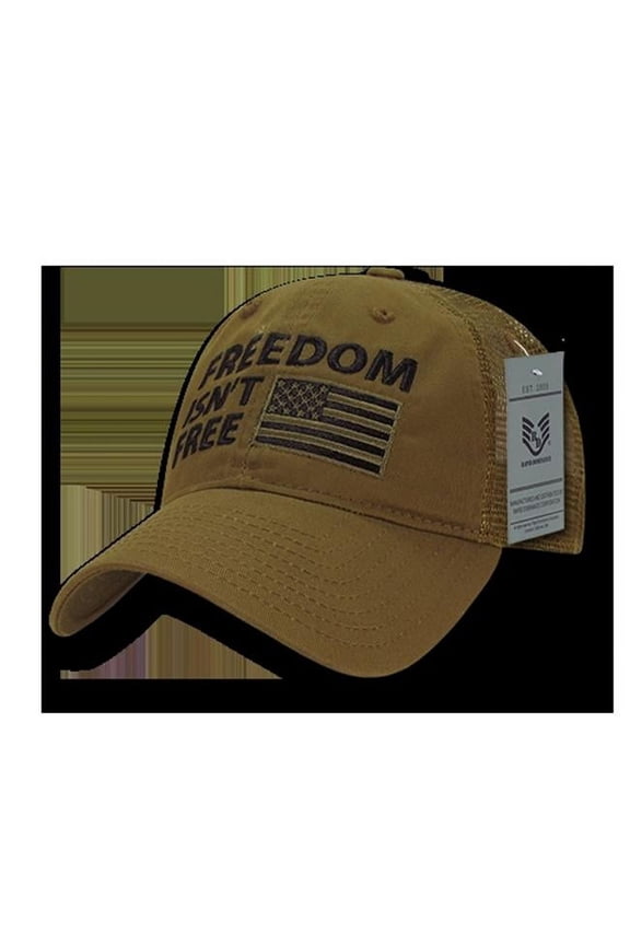 Freedom Relaxed Trucker USA Cap - Coyote