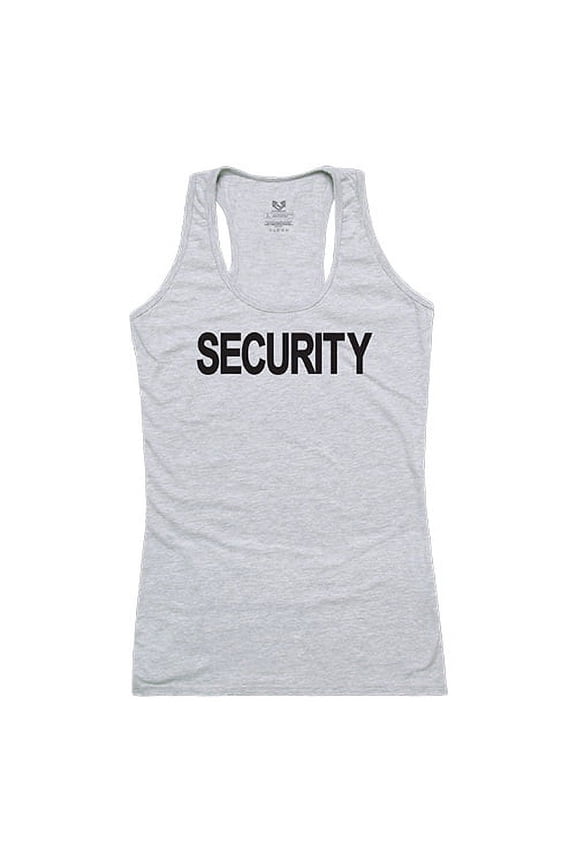 G02-SEC-HGY-02 Security Graphic Tank Top, Heather Gray - Medium