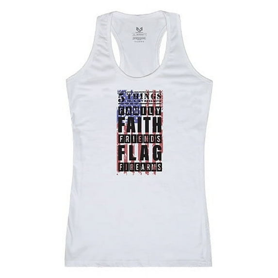 Rapid Dominance G02-U12-WHT-04 5 Things YDMW 2 Graphic Tank Top, White - Extra Large
