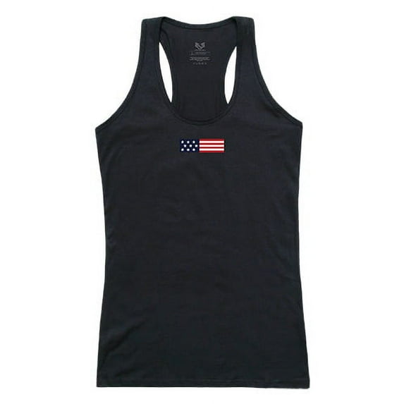 Rapid Dominance G02-US1-BLK-03 US Flag 1 Graphic Tank Top, Black - Large