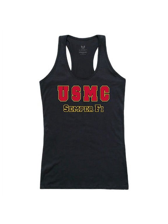 G02-USM-BLK-04 USMC Graphic Tank Top, Black - Extra Large