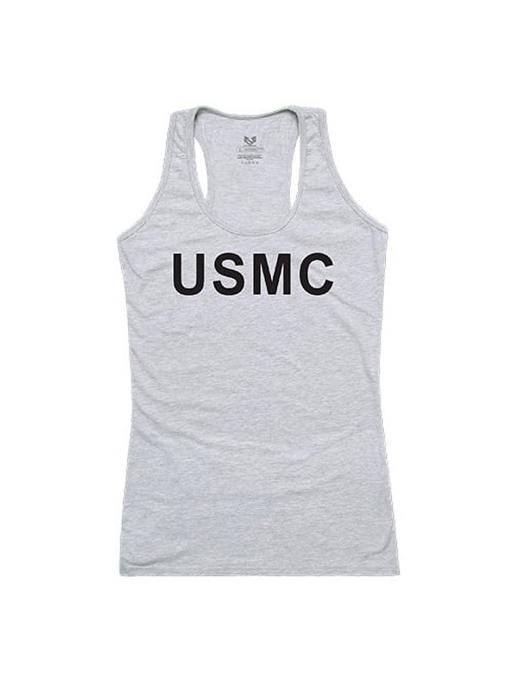 G02-USM-HGY-01 USMC Graphic Tank Top, Heather Gray - Small