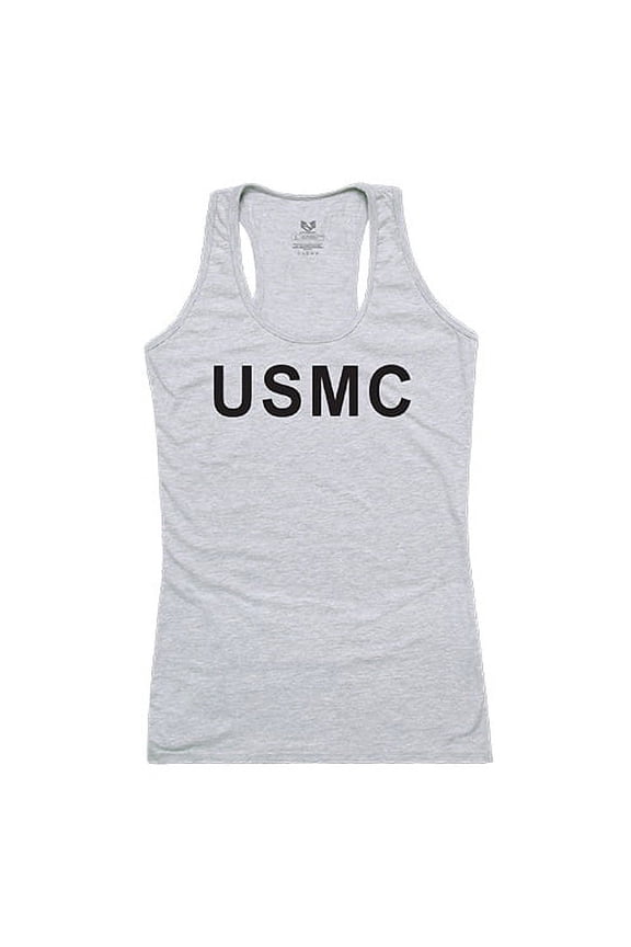G02-USM-HGY-01 USMC Graphic Tank Top, Heather Gray - Small