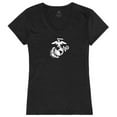thumbnail image 1 of Rapid Dominance G03-MC3-BLK-02 Marines 3 Graphic V-Neck T-Shirt, Black - Medium, 1 of 1