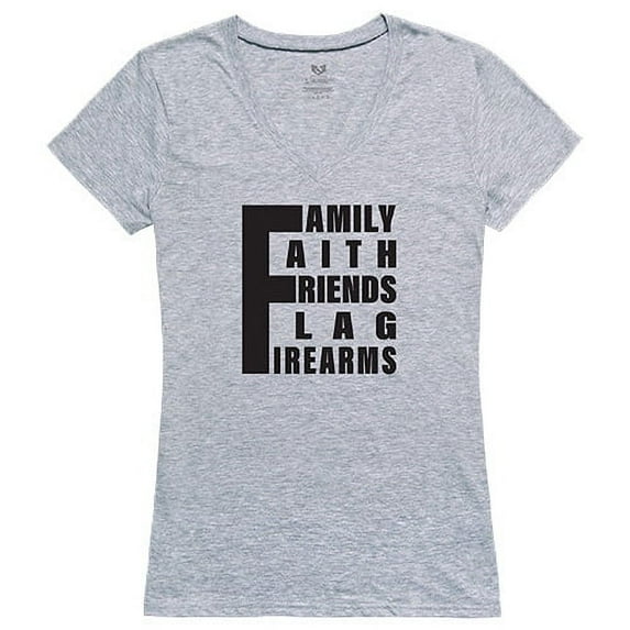 Rapid Dominance G03-U11-HGY-01 5 Things YDMW 1 Graphic V-Neck T-Shirts, Heather Grey - Small