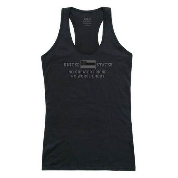 Rapid Dominance GS1-792-BLK-01 No Greater Womens Graphic Tank Top, Black - Small